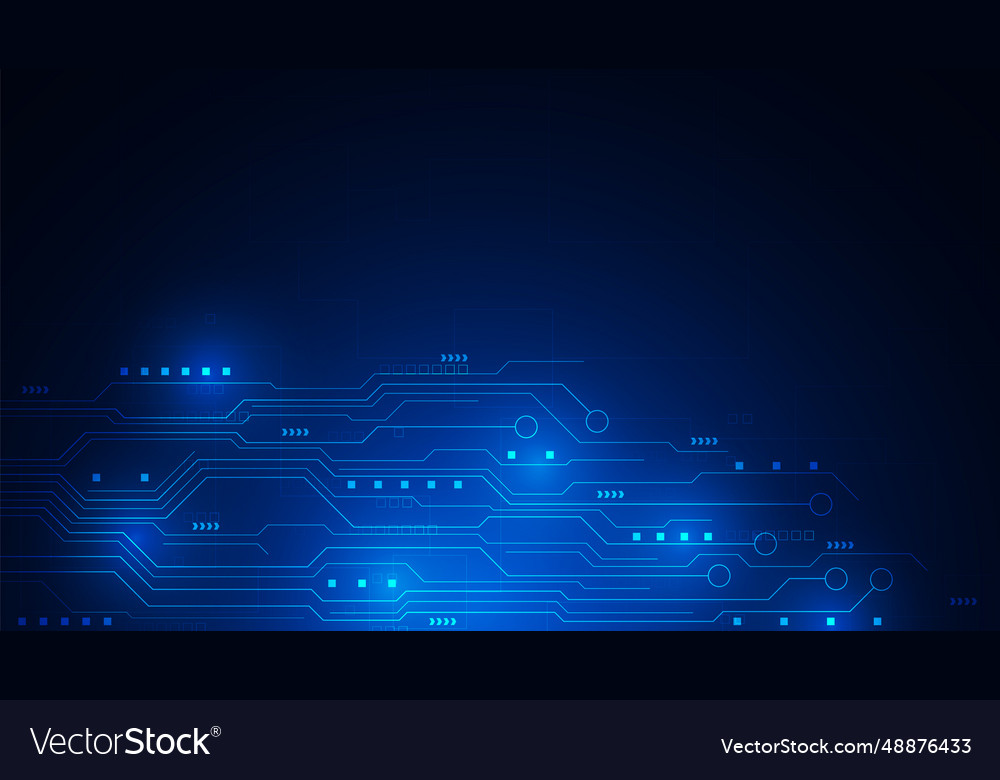 Hi-tech digital data abstract design vector image Hi-tech digital data abstract design