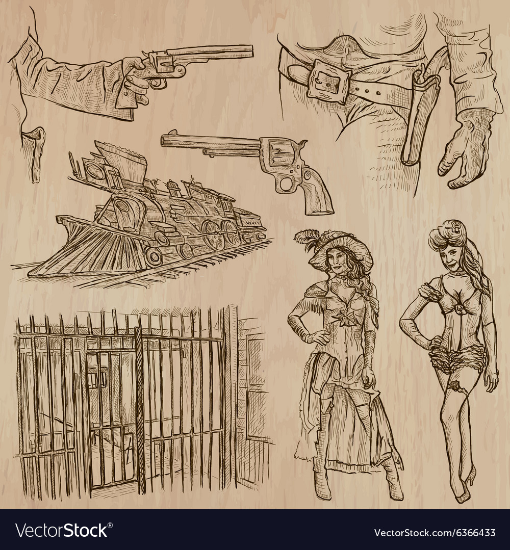 Wild west - hand drawn pack