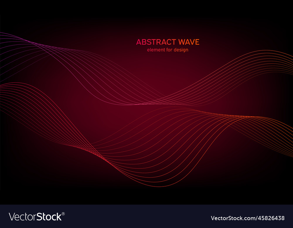 Abstract wave element for design digital vector image Abstract wave element for design digital