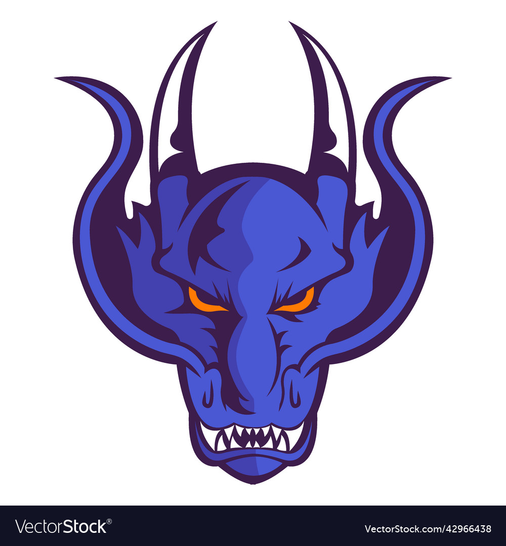 Angry violet demon logo