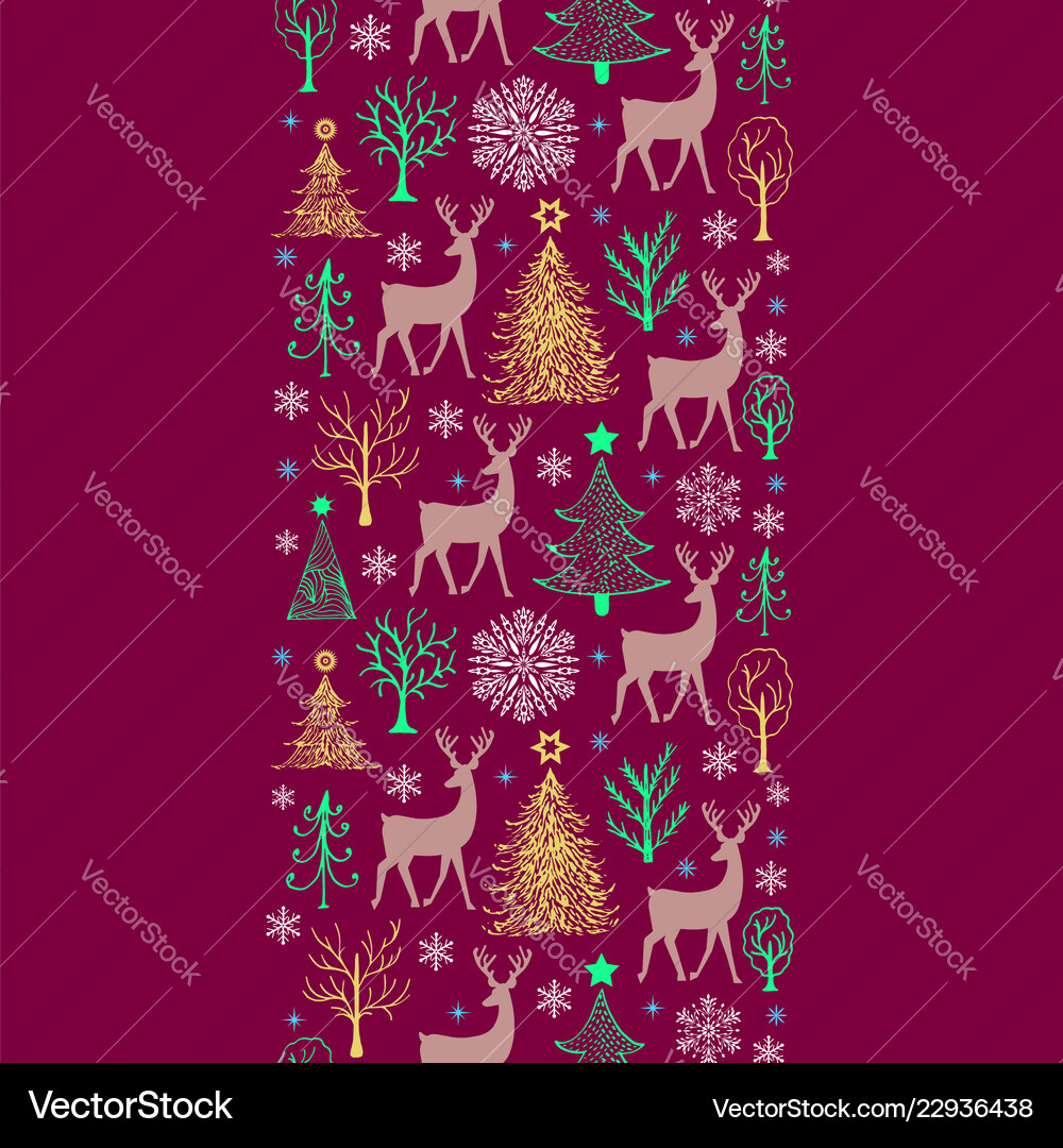 Christmas seamless pattern Royalty Free Vector Image