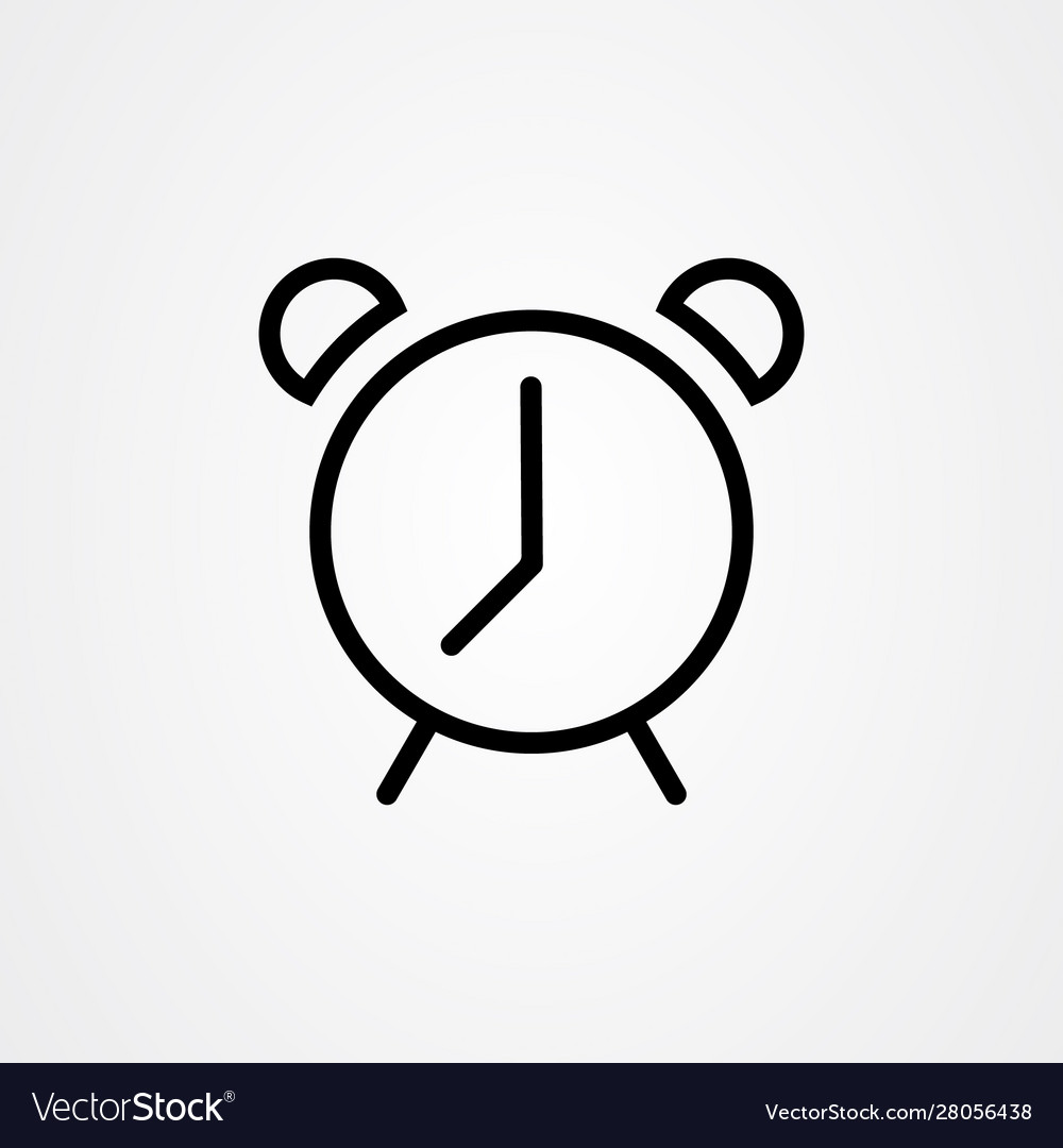 Clock icon logo design