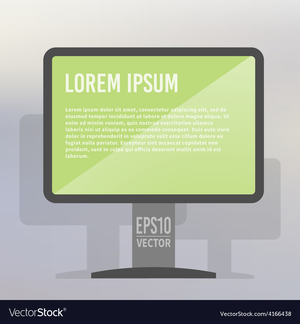 Computer service flat background Royalty Free Vector Image