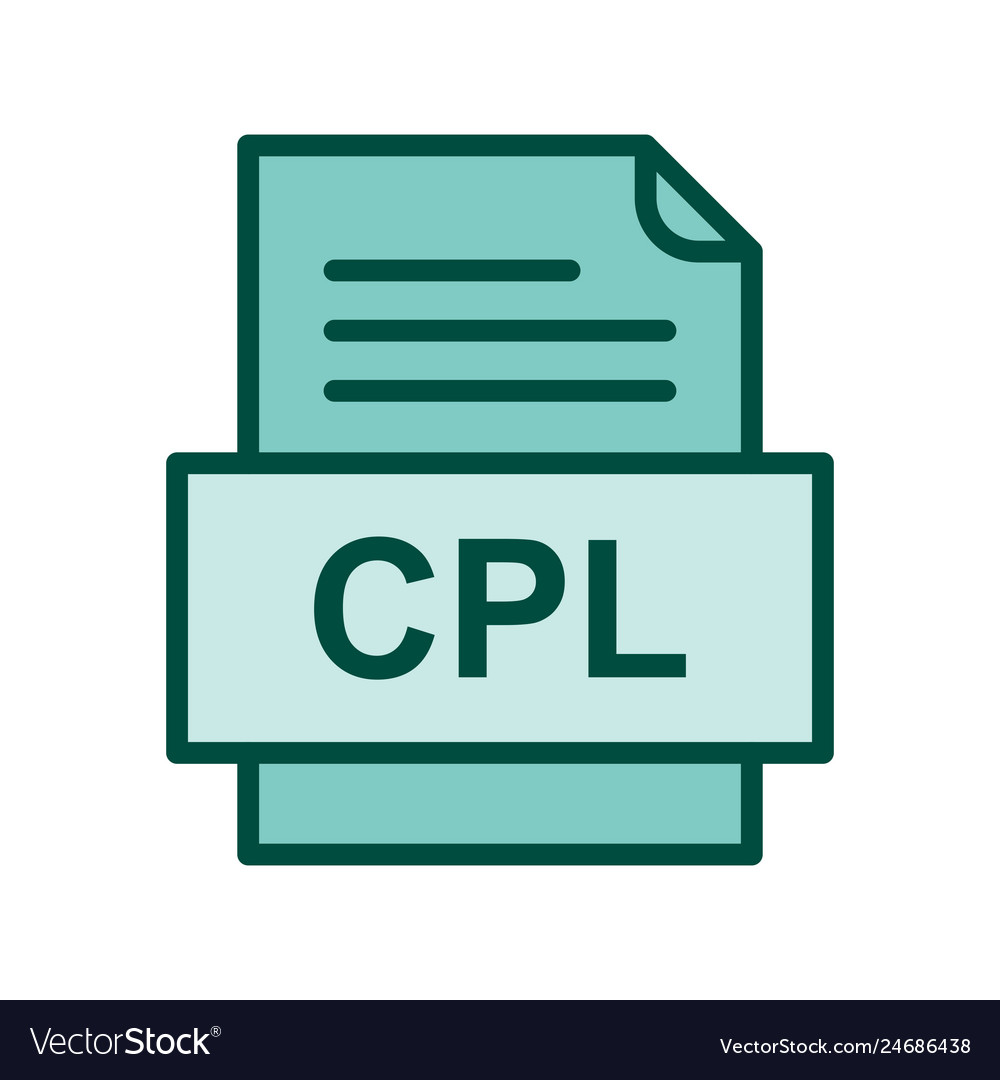 Cpl file document icon