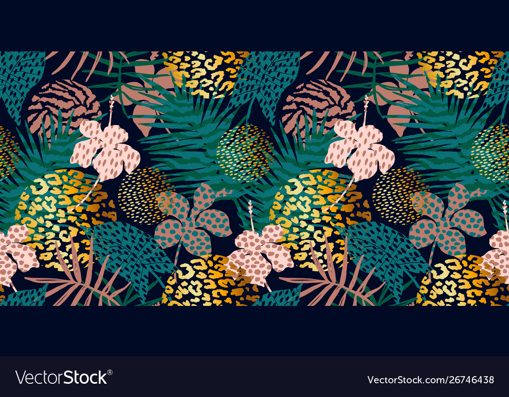 Exotic Palm Print Pattern