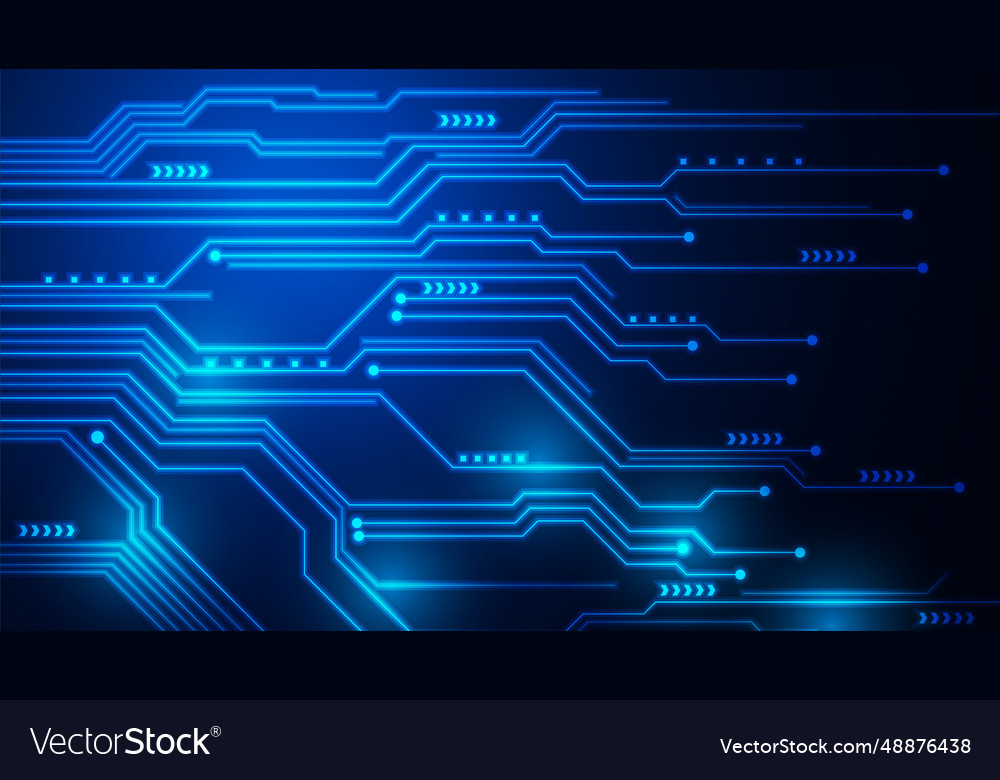Hi-tech digital data abstract design vector image Hi-tech digital data abstract design