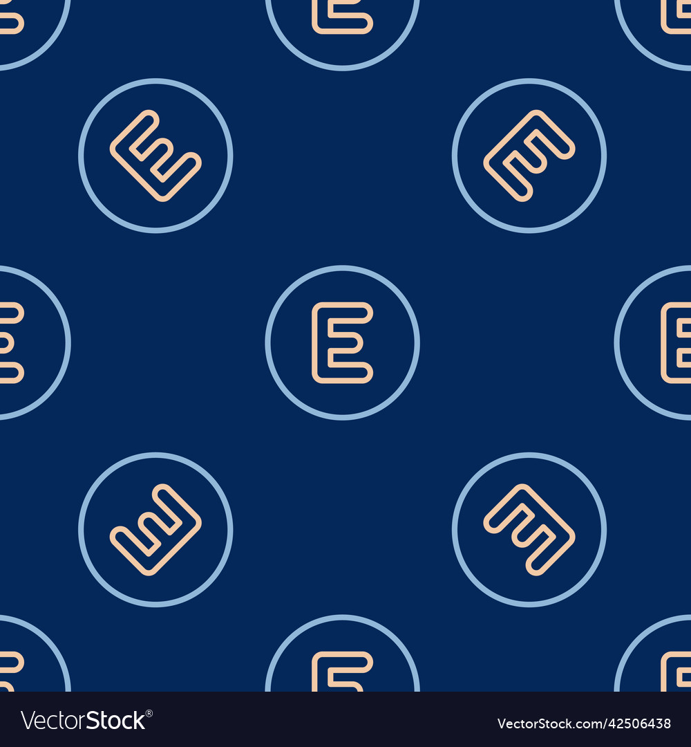 Line compass west icon isolated seamless pattern Vector Image Line compass west icon isolated seamless pattern