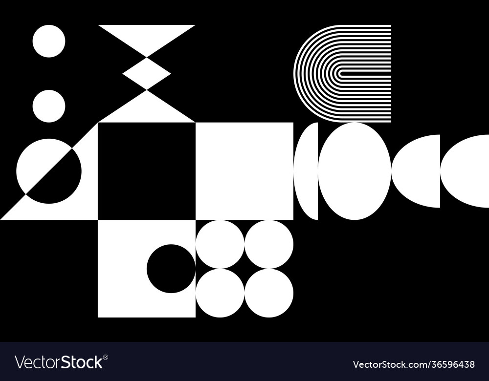 Monochrome abstract pattern design