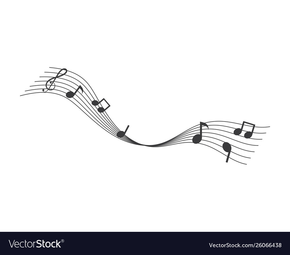 Music note design Royalty Free Vector Image - VectorStock