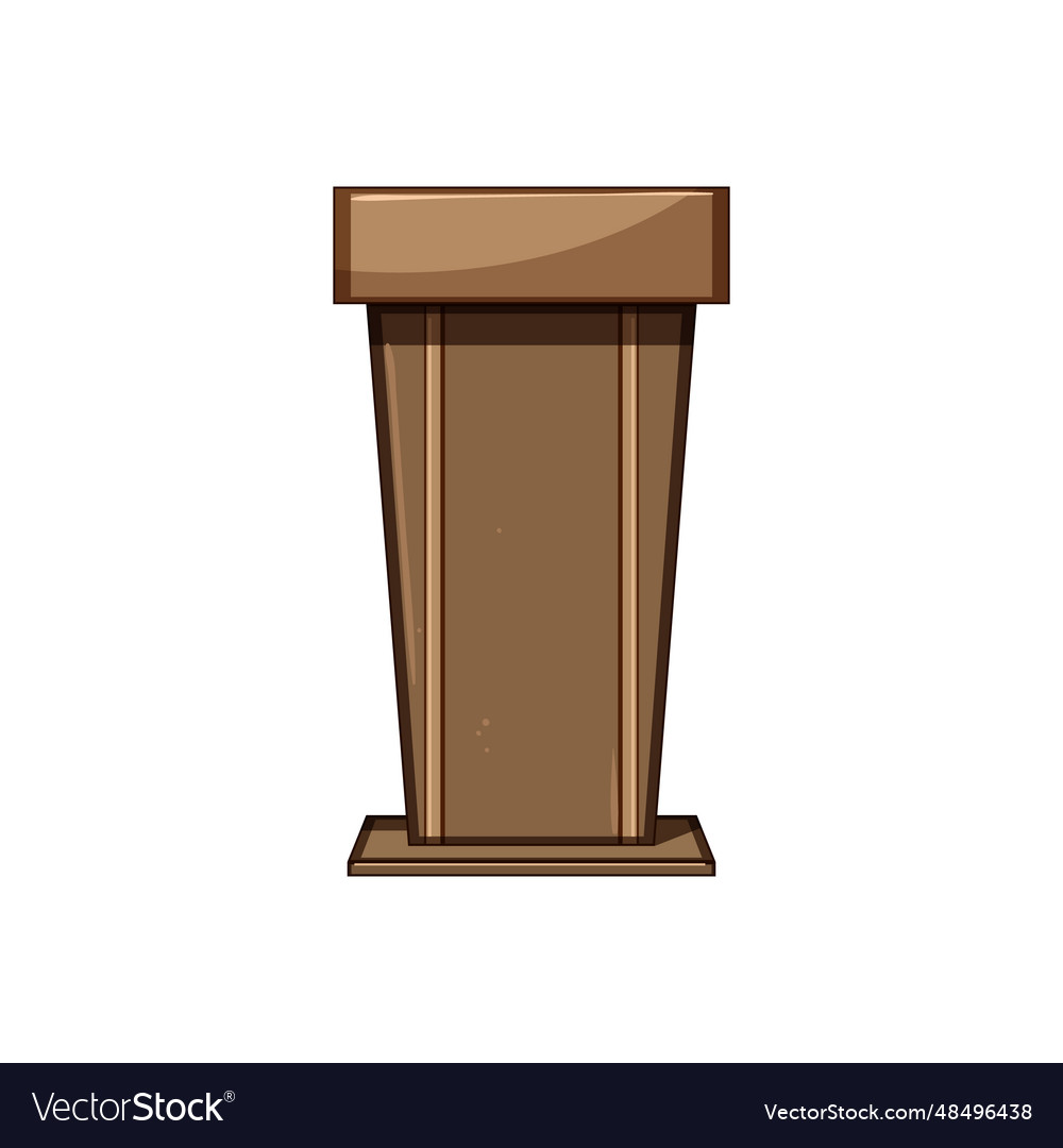 Platform podium cartoon