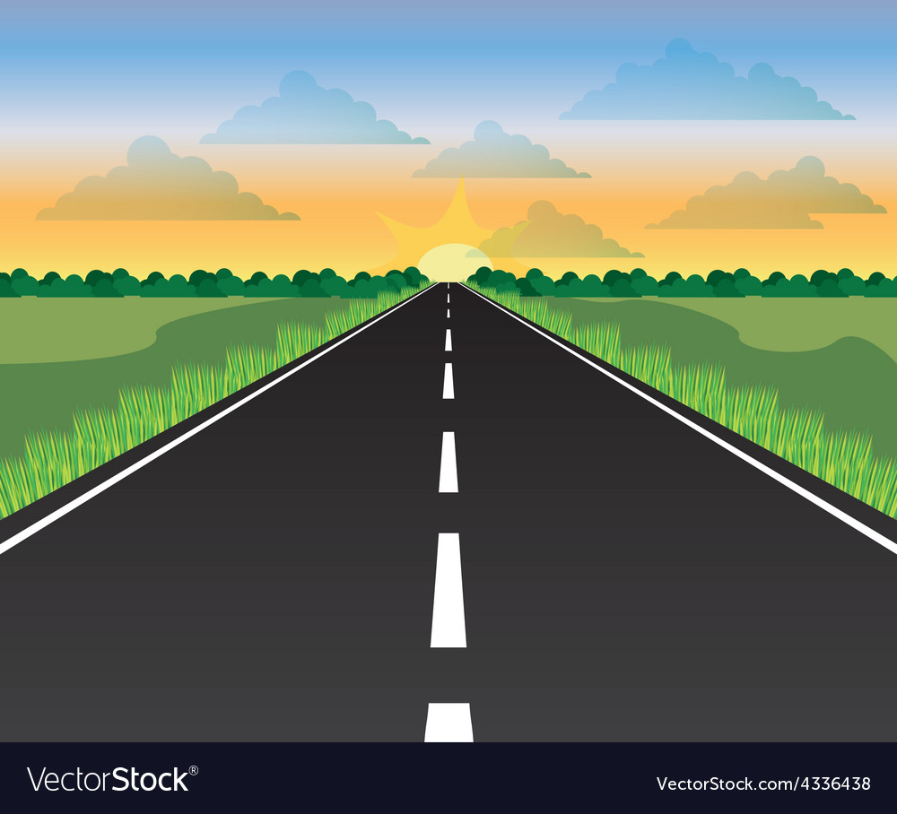 Road Design Royalty Free Vector Image - Vectorstock