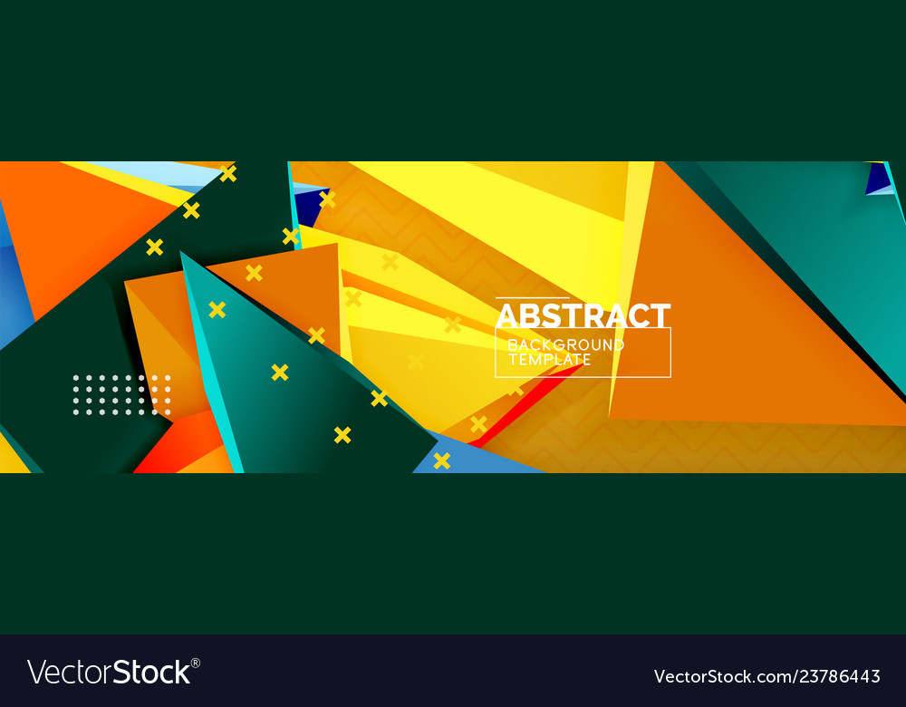 3D Triangular Abstract Background