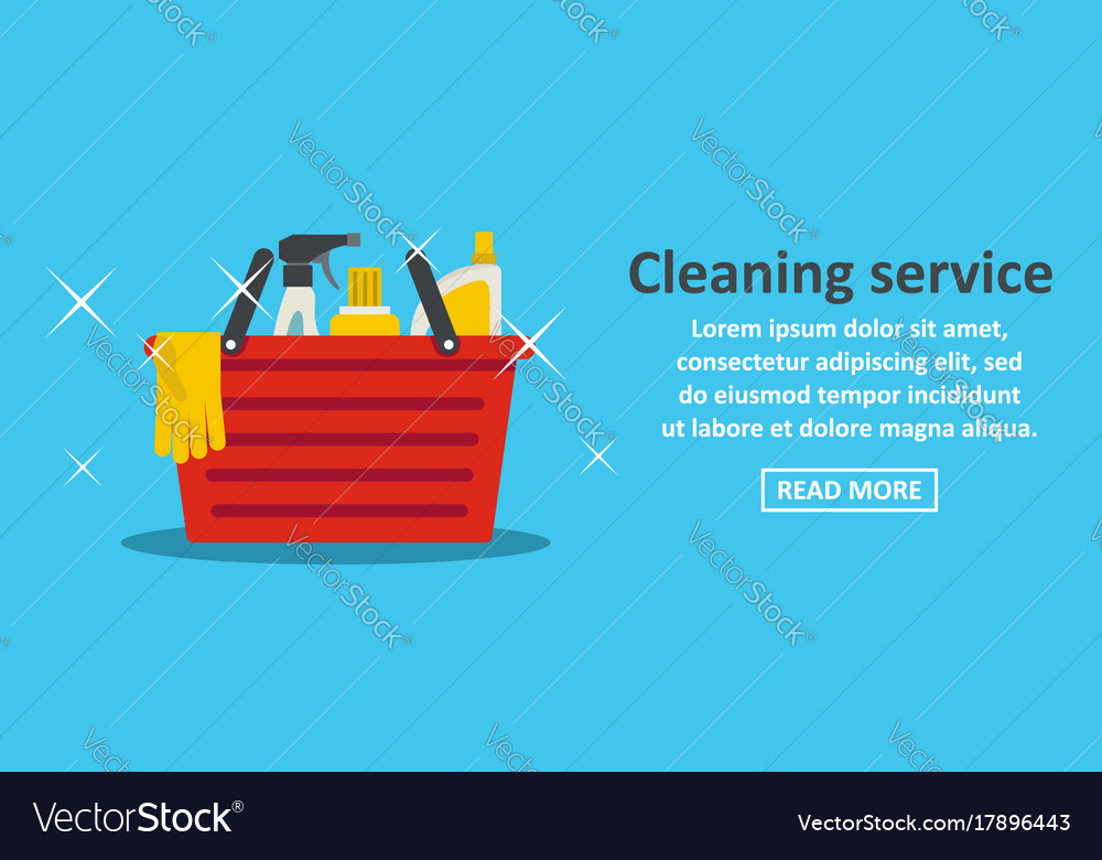 Best cleaning service banner horizontal concept