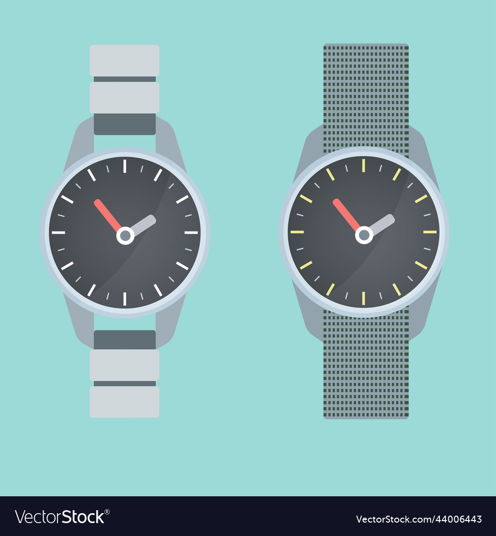 Classic watches set Royalty Free Vector Image - VectorStock