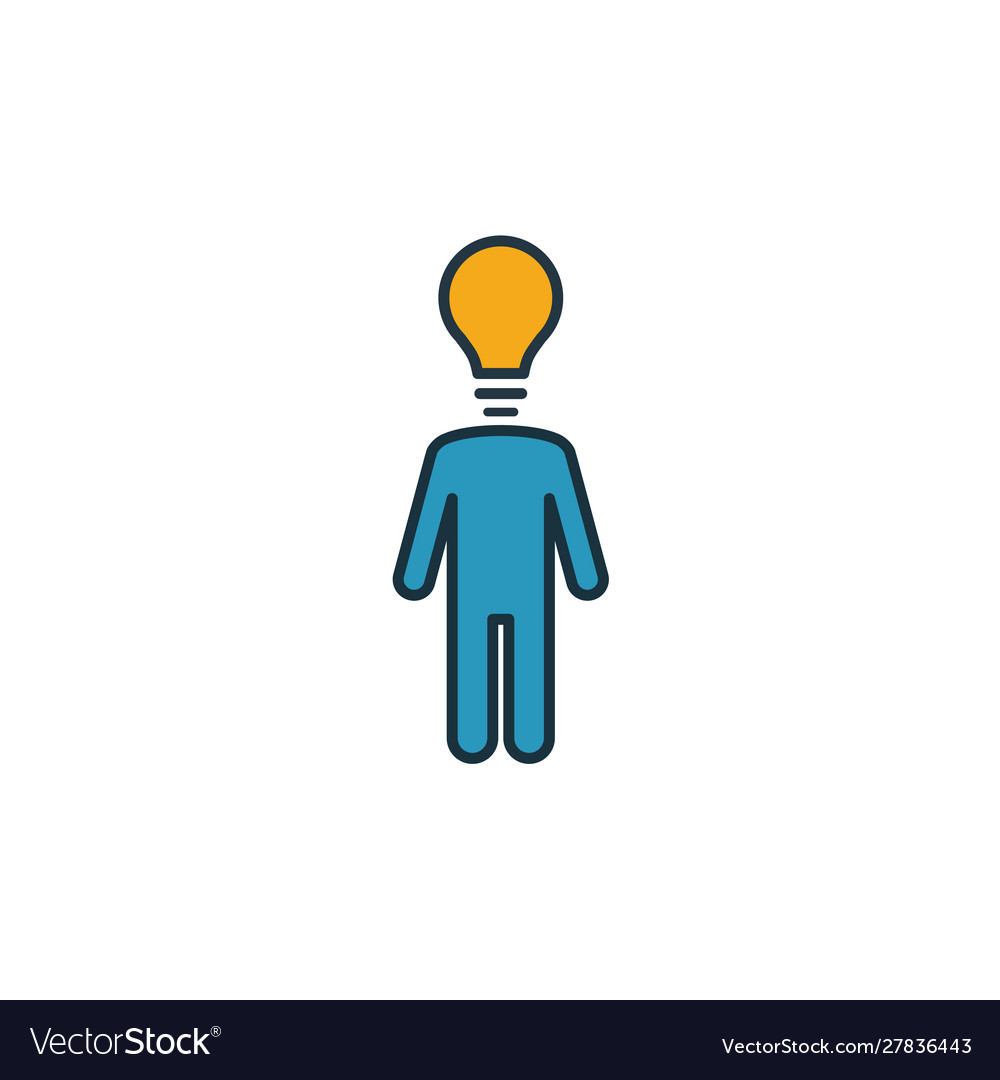 Creativity icon simple element from soft skills