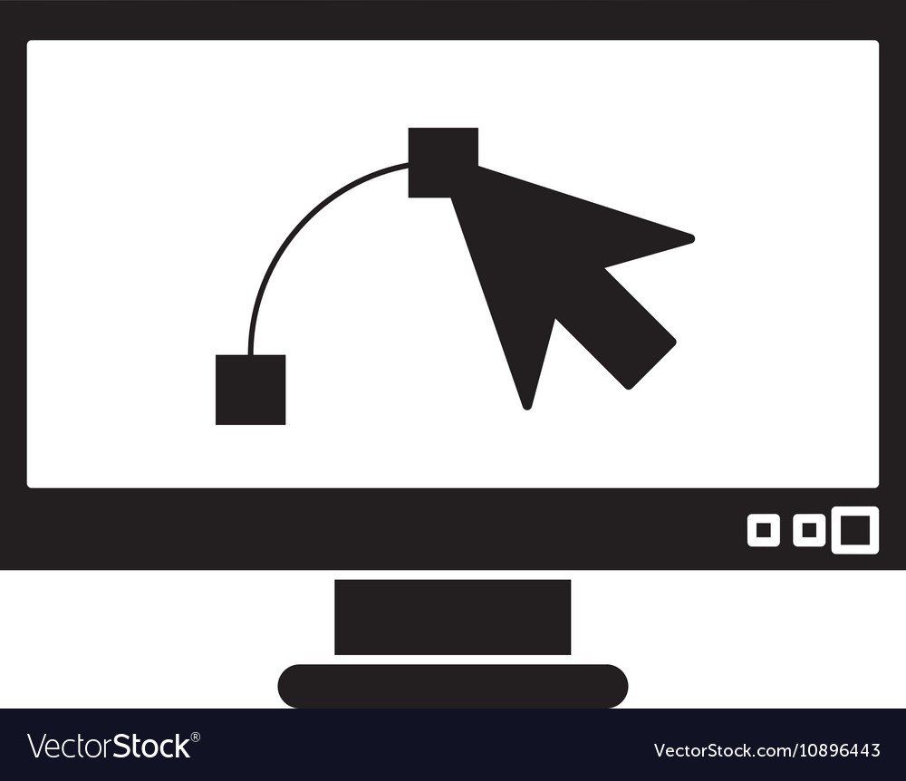 Cursor inside computer design