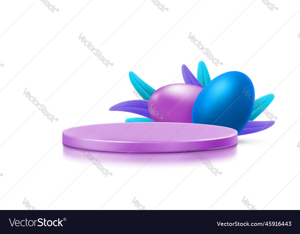 Empty 3d platform for your object with painted
