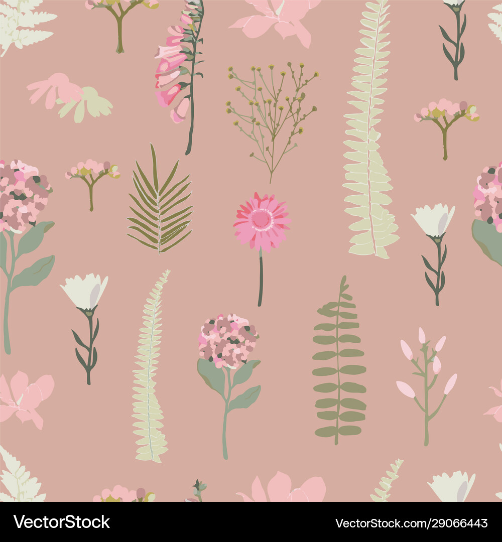 Pink seamless pattern background Royalty Free Vector Image