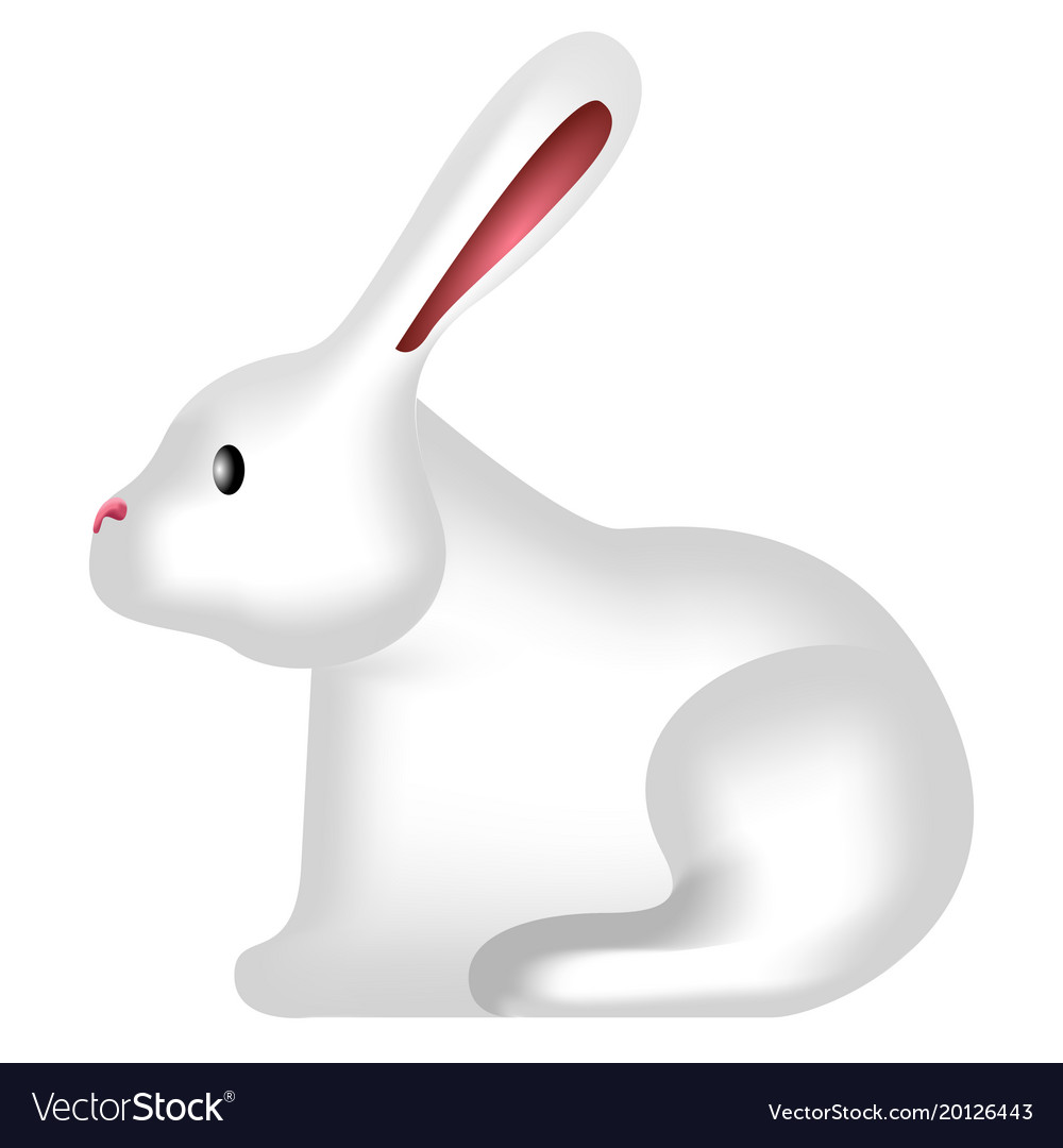 Side view of a rabbit
