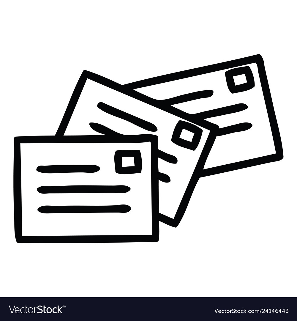 Stack of letters icon