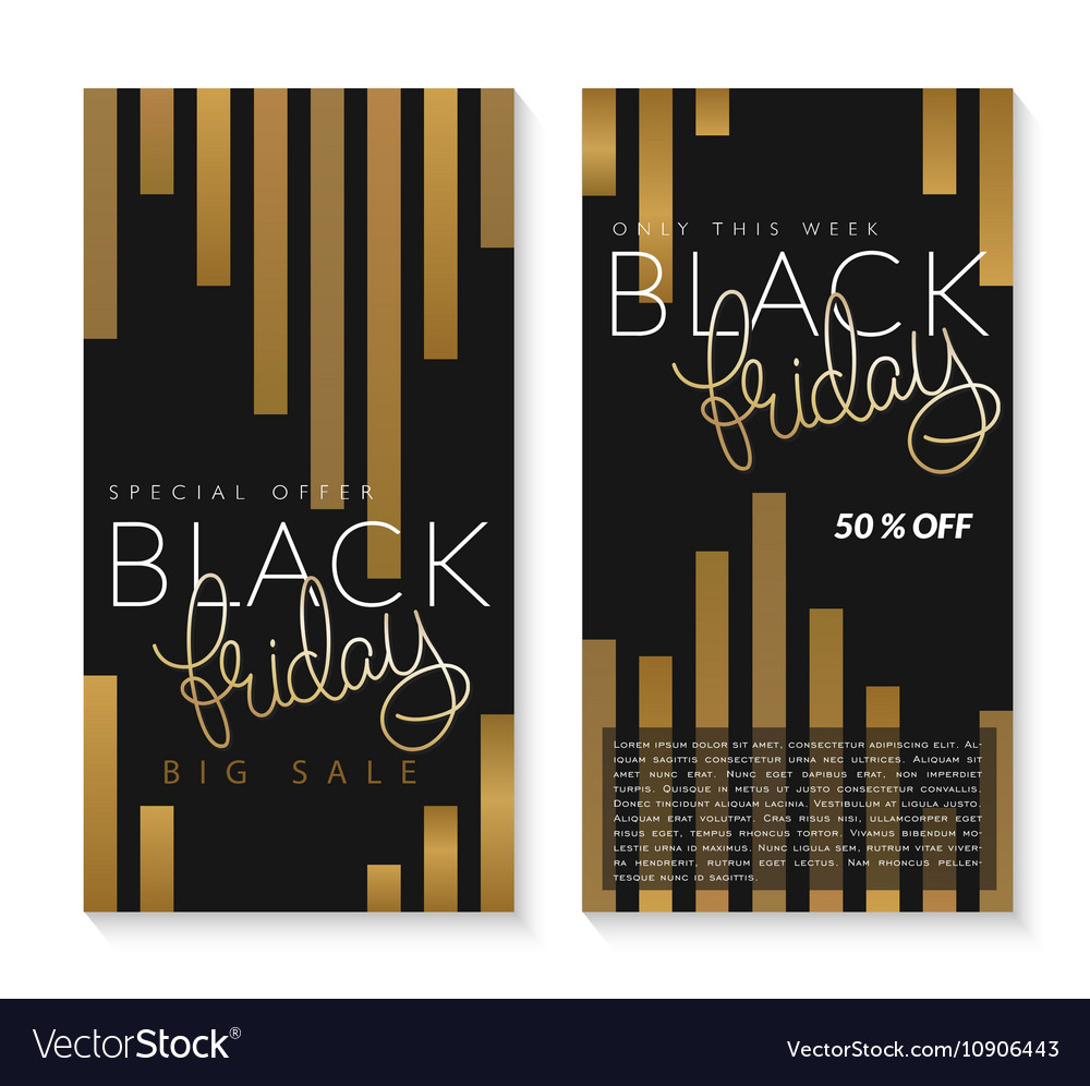 Two black friday banners