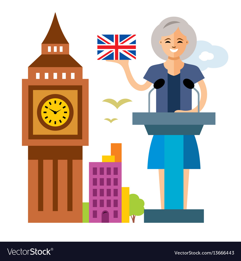 Vereinigtes Königreich Politik Frau Politiker vector image Vereinigtes Königreich Politik Frau Politiker