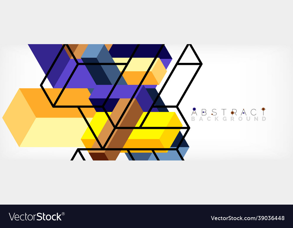 Abstract background 3d cubes cubic elements