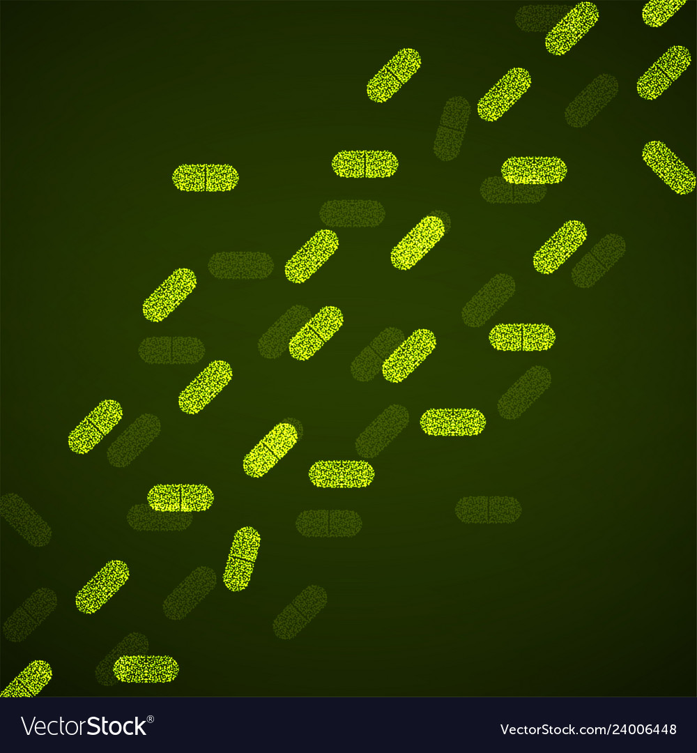 Abstract background of luminous particles in shape