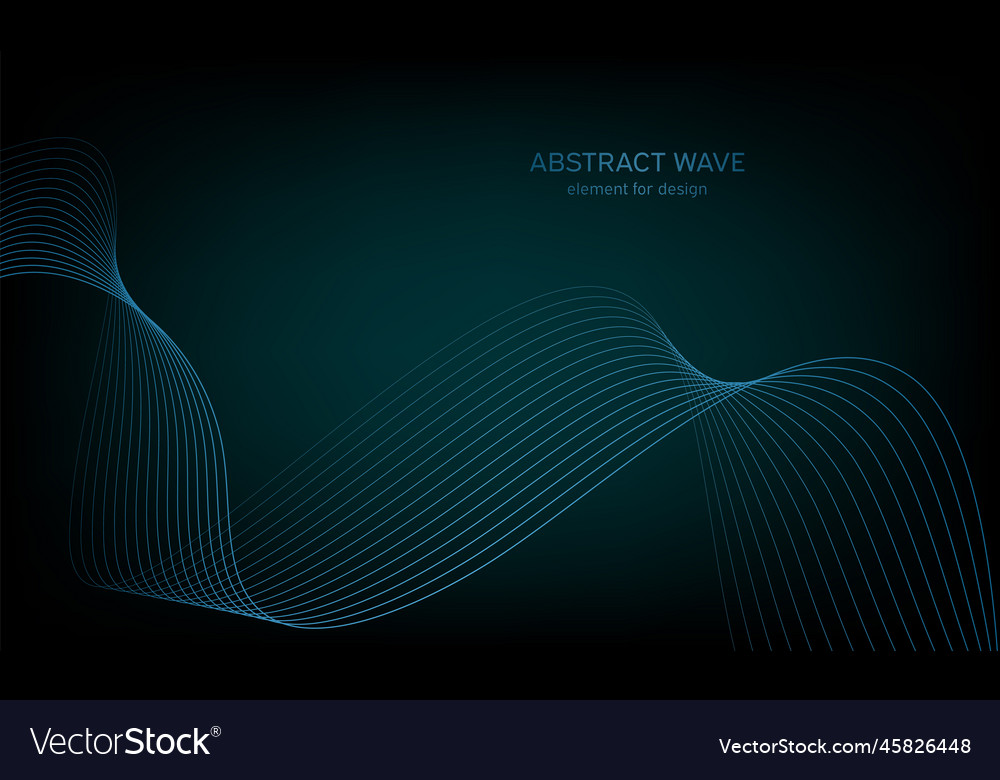 Abstract wave element for design digital vector image Abstract wave element for design digital