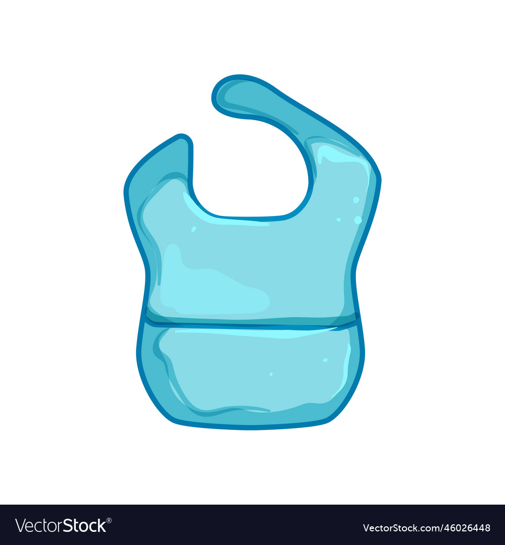 Childhood bib cartoon Royalty Free Vector Image