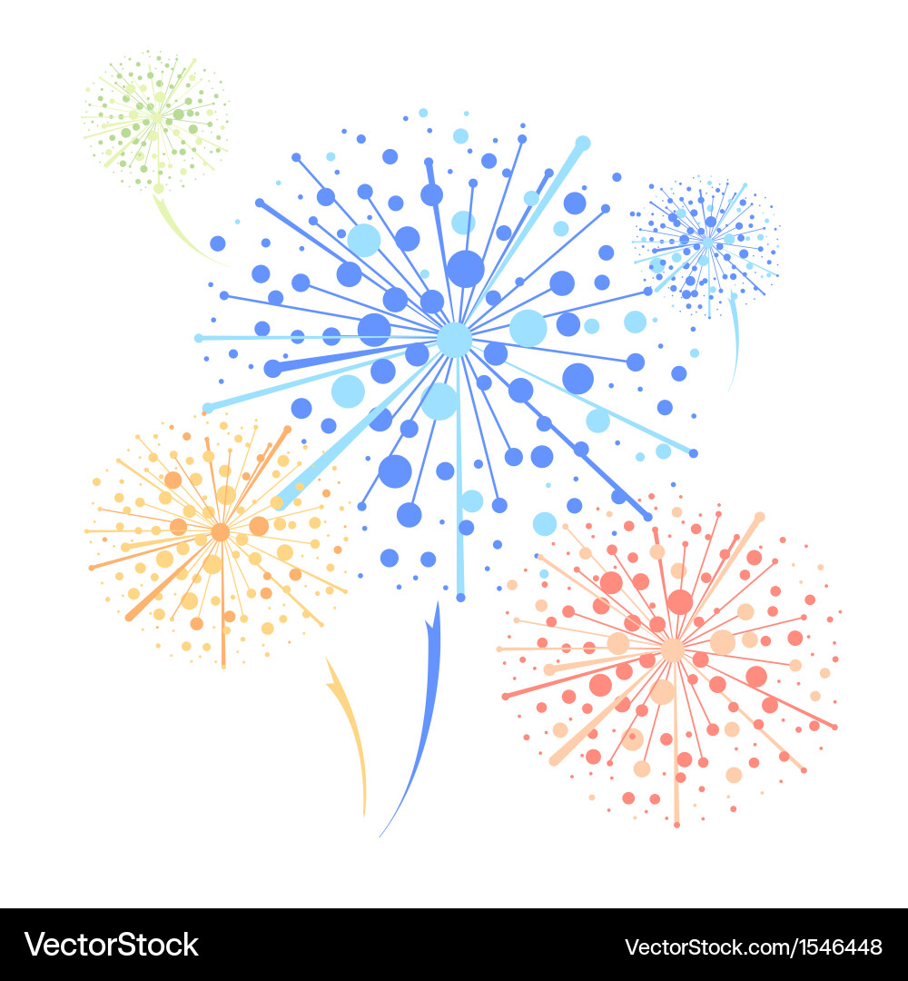 Holiday firework Royalty Free Vector Image - VectorStock