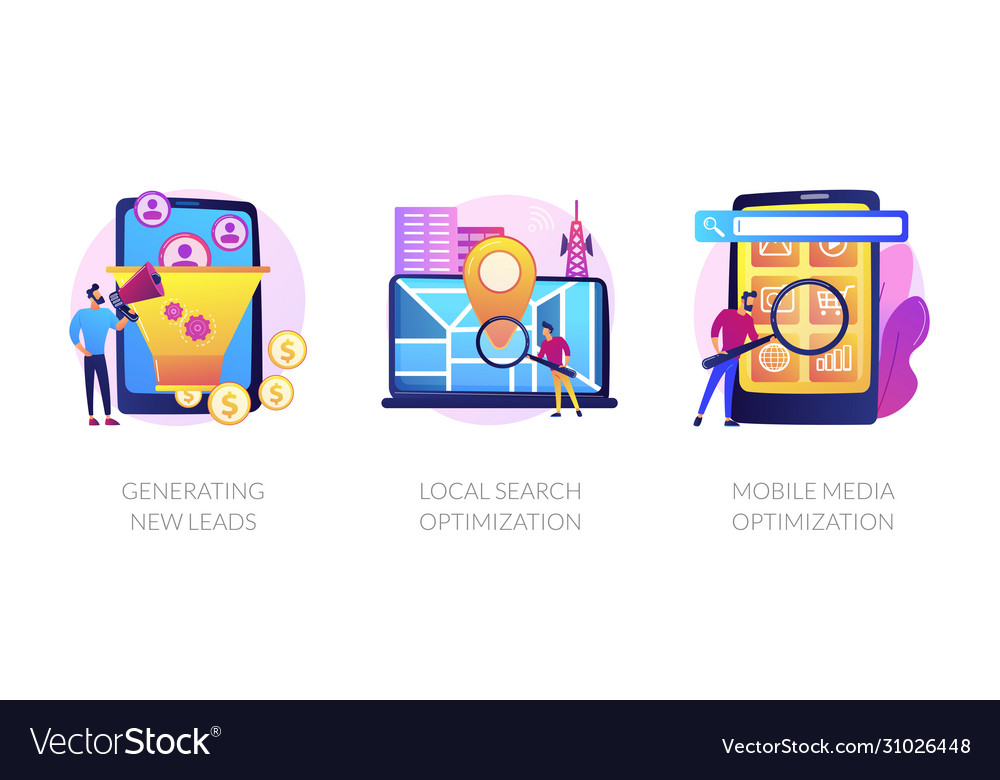 Marketing instruments concept metaphors vector image Marketing instruments concept metaphors