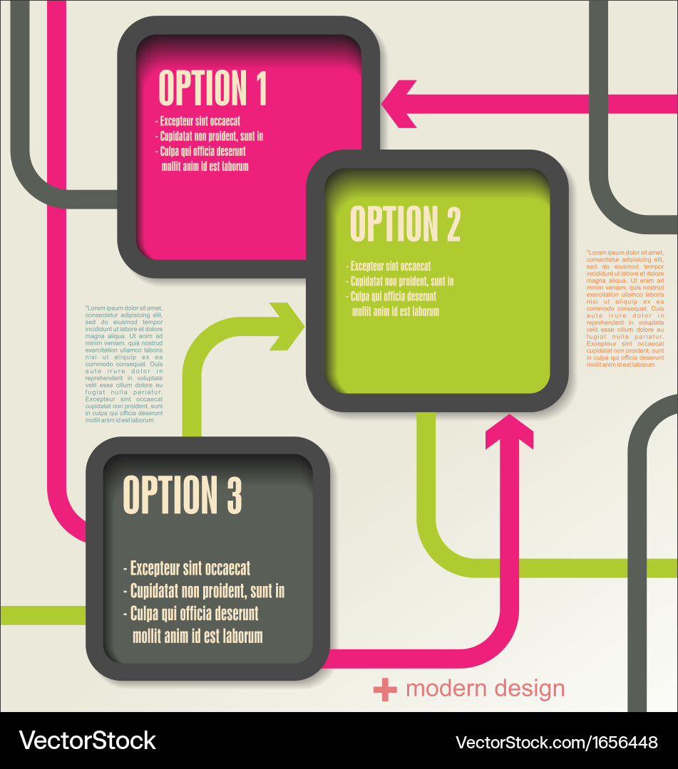Modern design template Royalty Free Vector Image