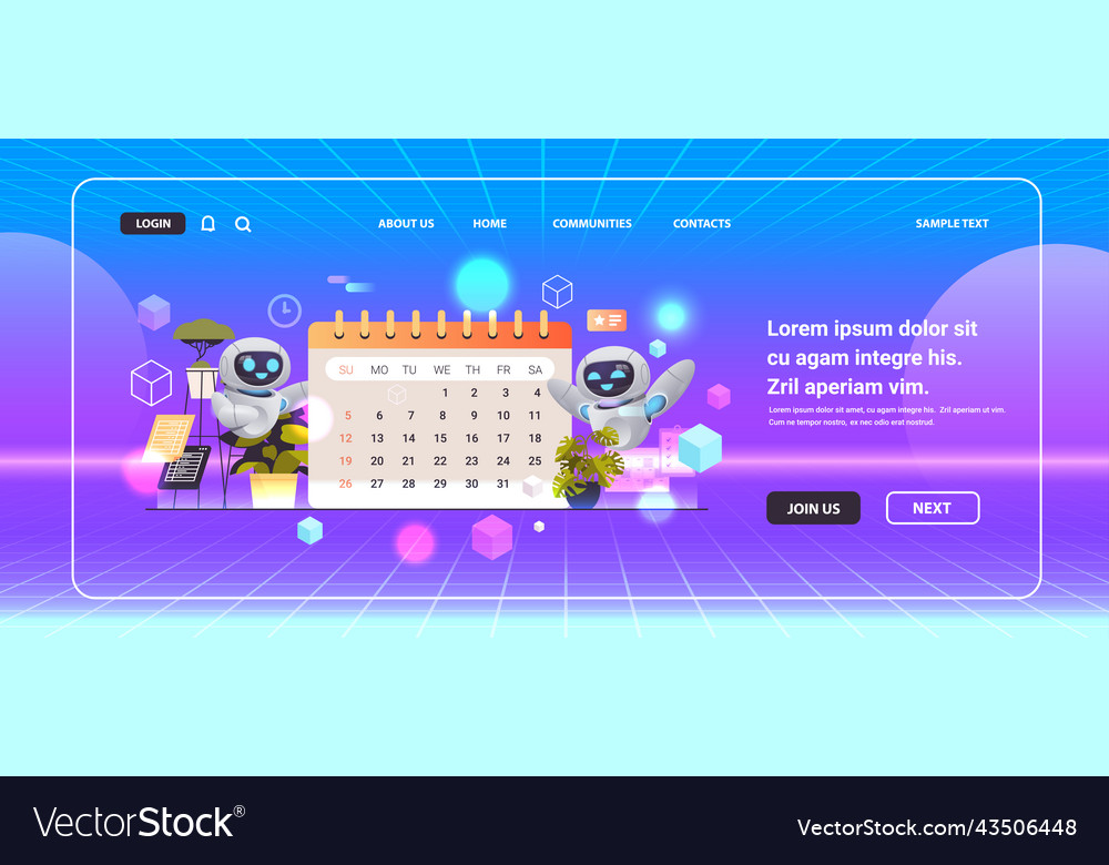 Robots Scheduling Appointment Time