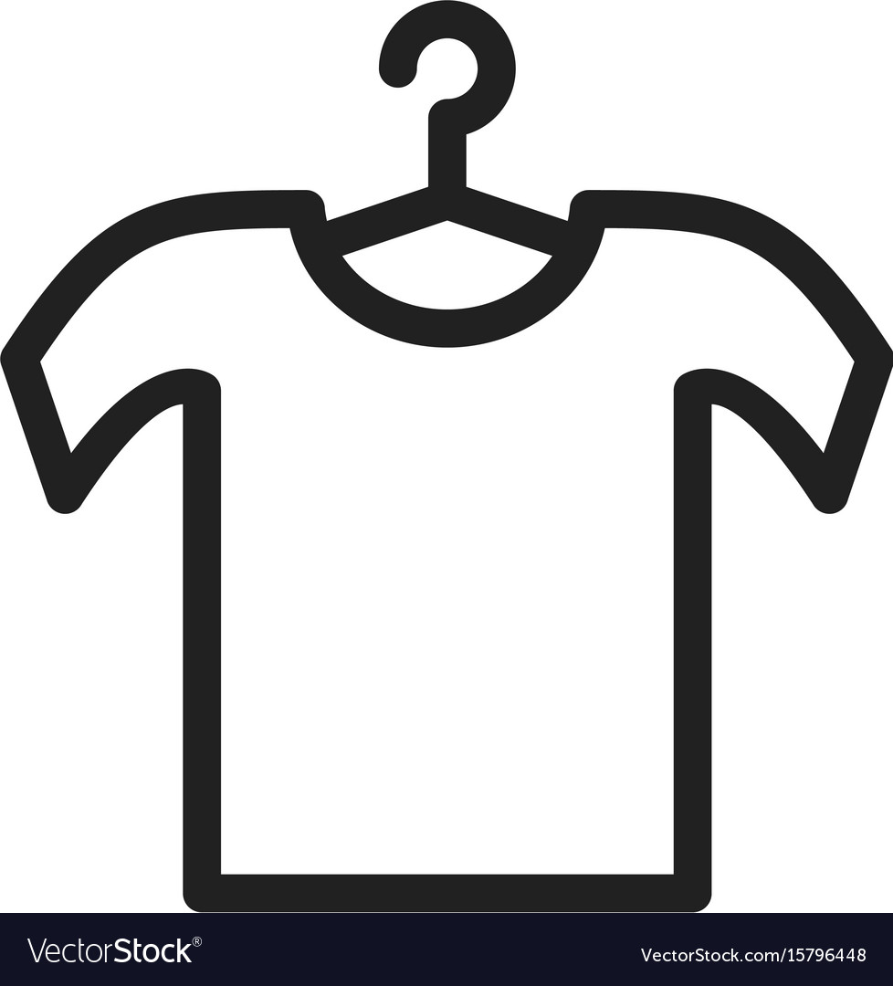 Shirt on hanger Royalty Free Vector Image - VectorStock