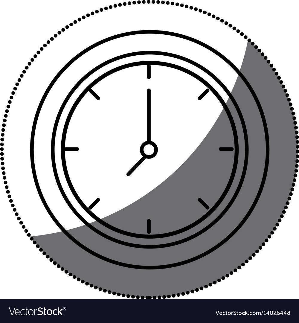 Time clock isolated icon