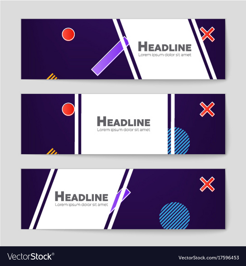 Abstract layout background set for art
