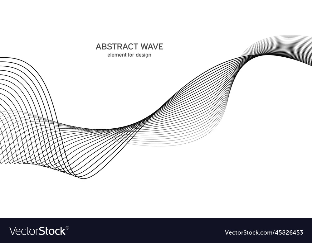 Abstract wave element for design digital vector image Abstract wave element for design digital
