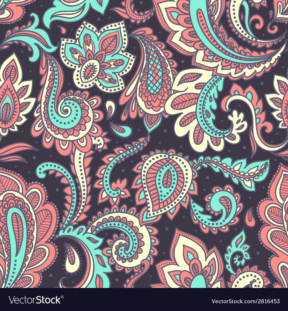 Beautiful floral seamless Royalty Free Vector Image