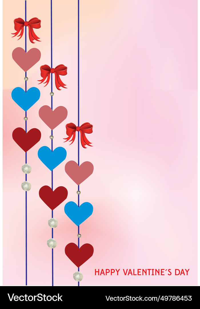 Colorful Hearts Royalty Free Vector Image Vectorstock