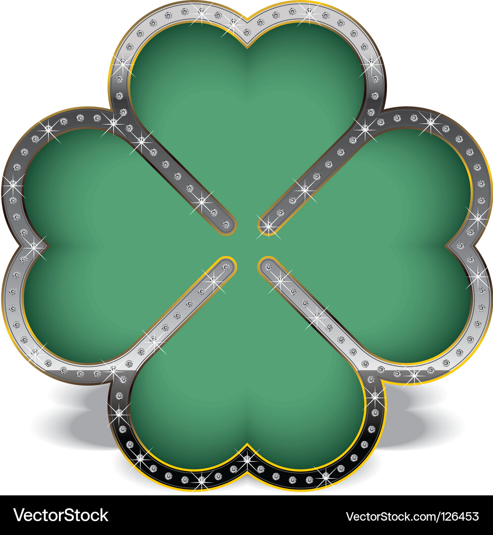 Diamond clover Royalty Free Vector Image - VectorStock