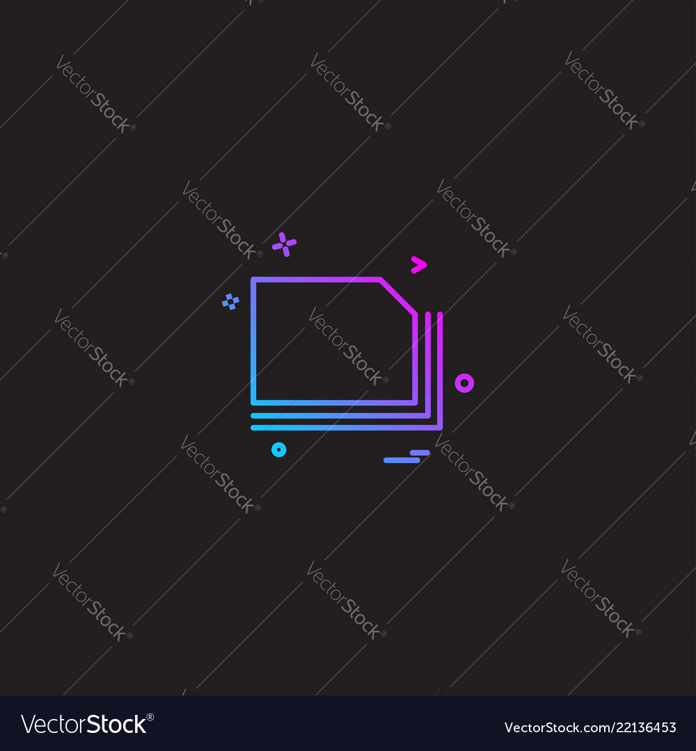 Files icon design vector image Files icon design
