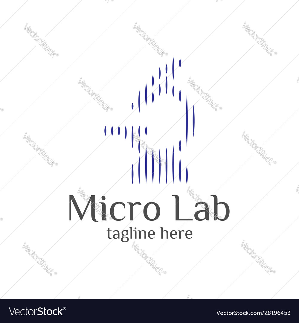 Laboratory design elements emblems symbols vector image Laboratory design elements emblems symbols