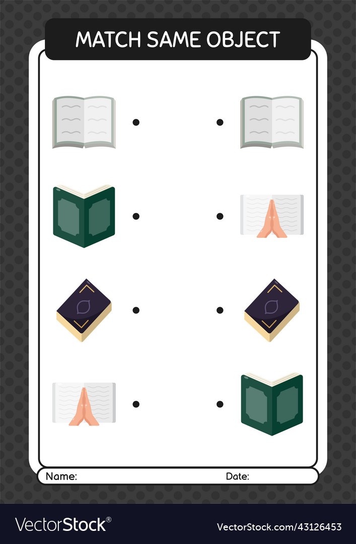 Match with same object game ramadan icon