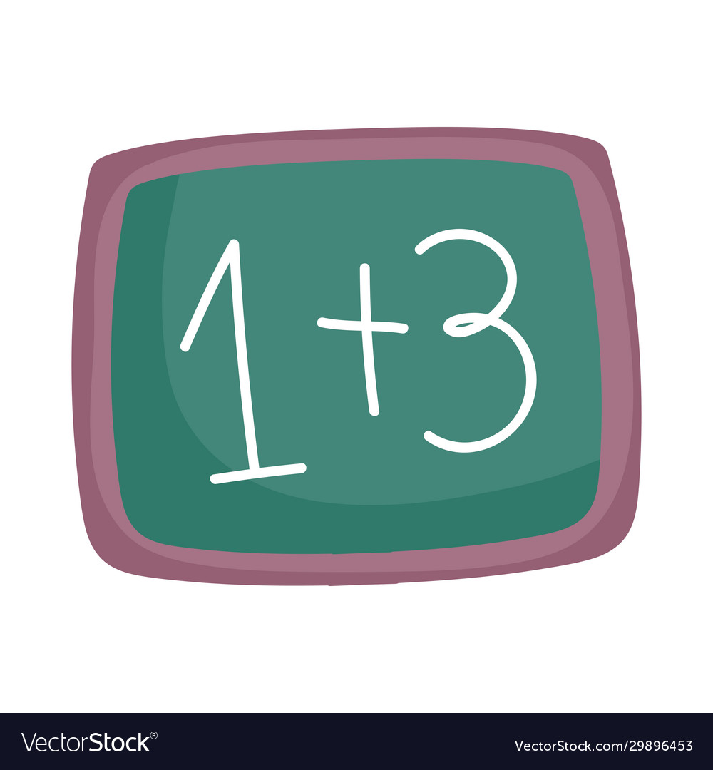 Math Chalkboard with Arithmetic Examples