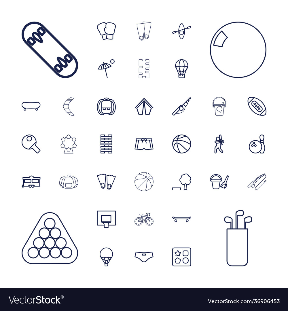 Recreation icons