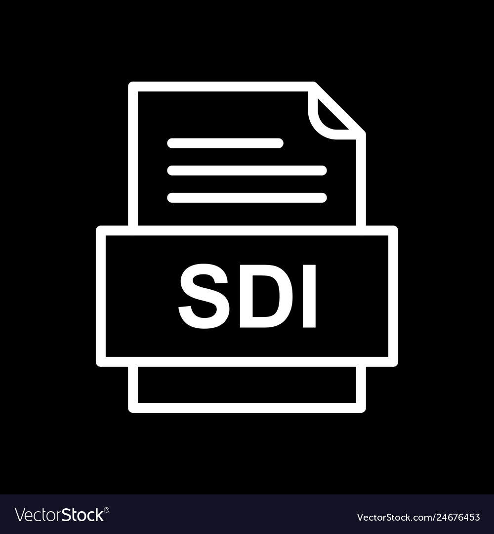 Sdi file document icon