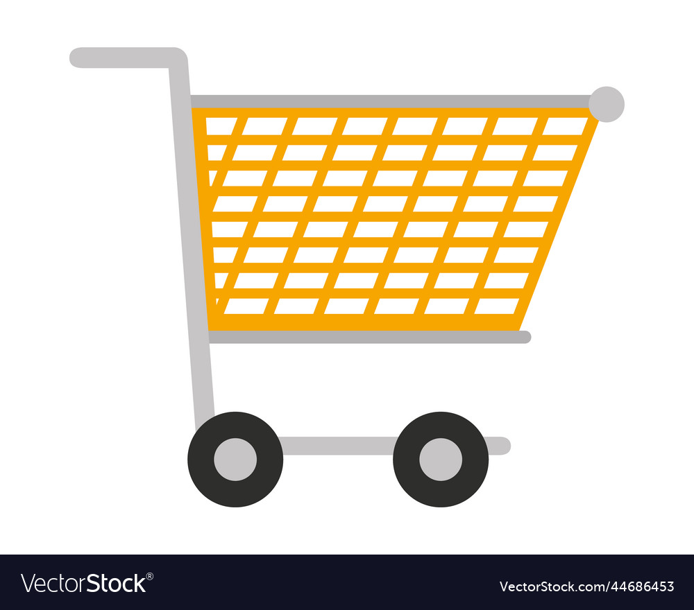 Supermarket trolley icon Royalty Free Vector Image