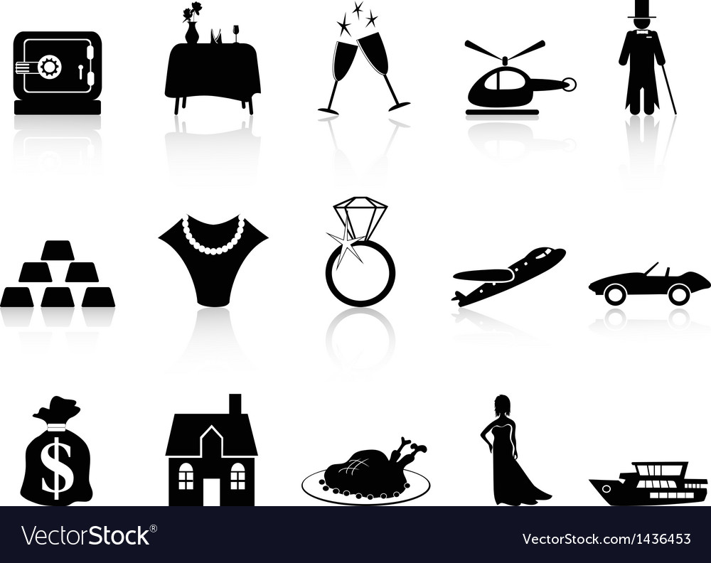 Wealth and luxury icon Royalty Free Vector Image