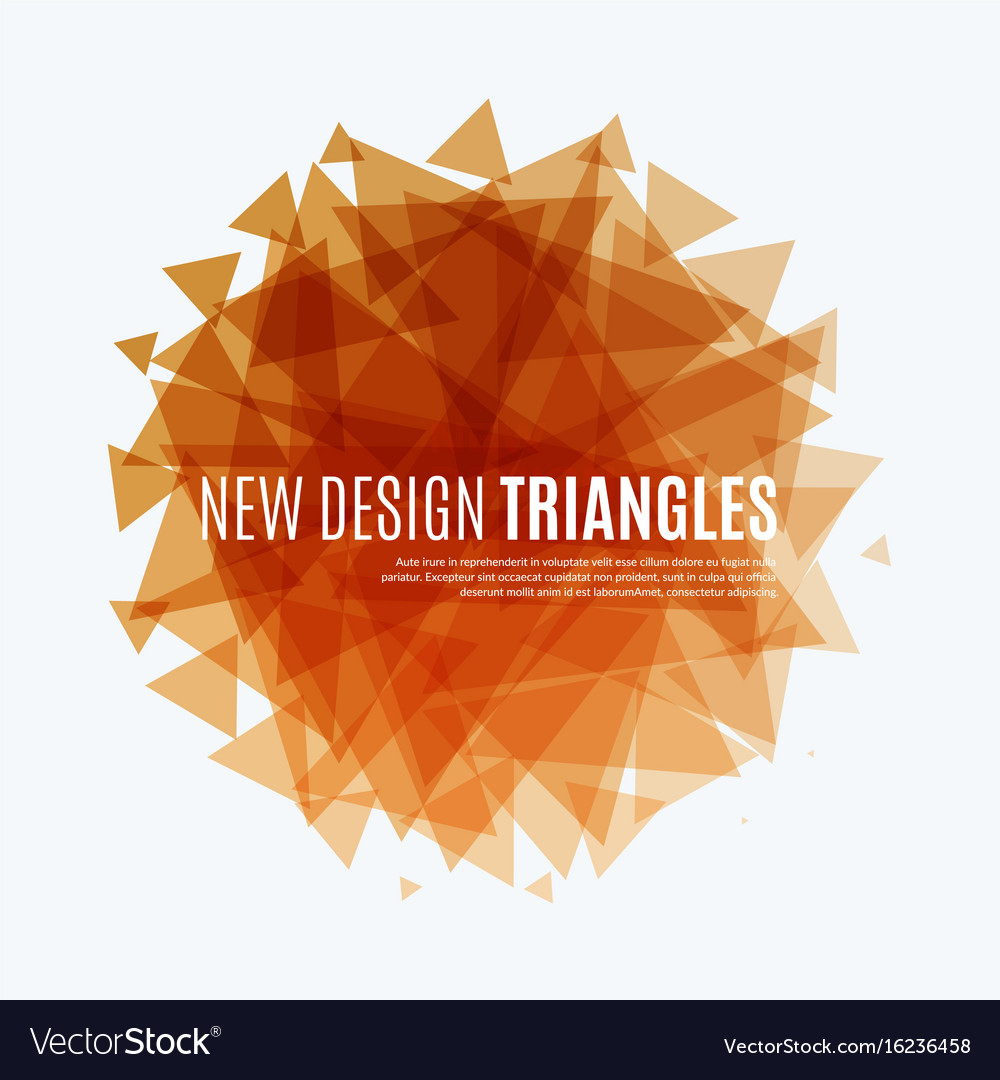 Abstract design background with triangles